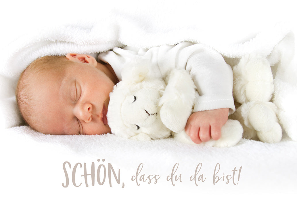 Glückwunschkarte »SCHÖN, dass du da bist«