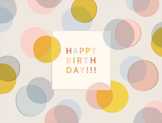 Geburtstagskarte: Happy Birthday - Bunte Buchstaben