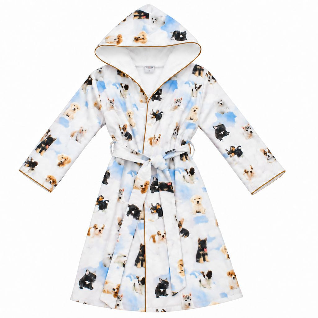 Double-face bathrobe »Little Puppy Friends«