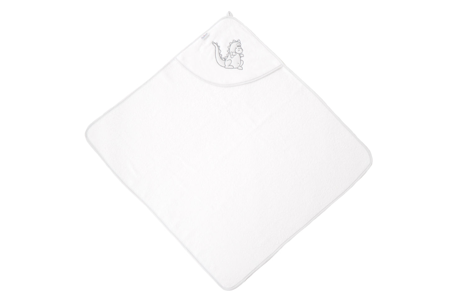 Hooded bath towel "Dinolinchen" made of soft velour | The perfect baby bath towel for cuddly moments after bathing