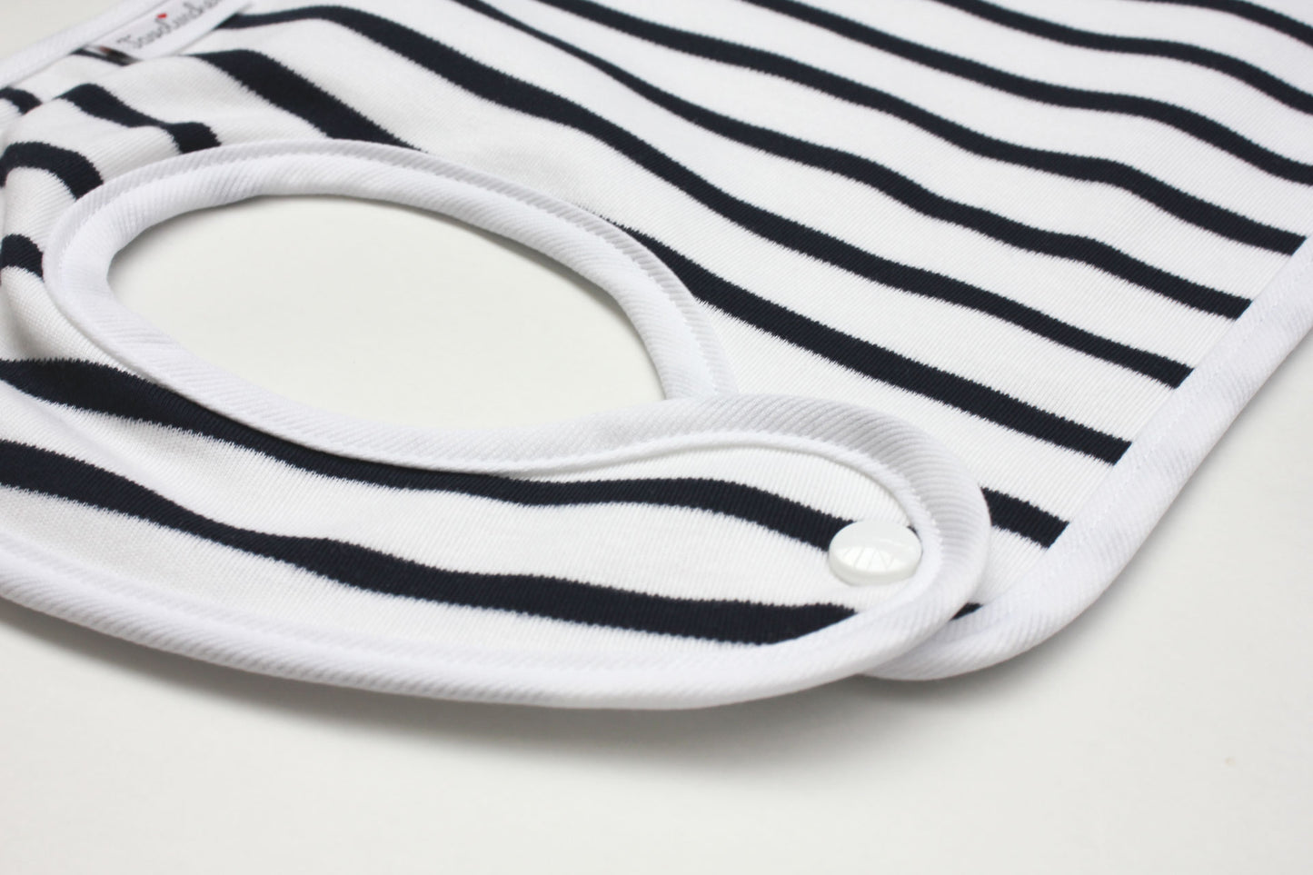 Snap-button bib "Ringel" – High-quality bib made of 100% cotton for children from 1.5 to 4 years ♥ Made in Germany