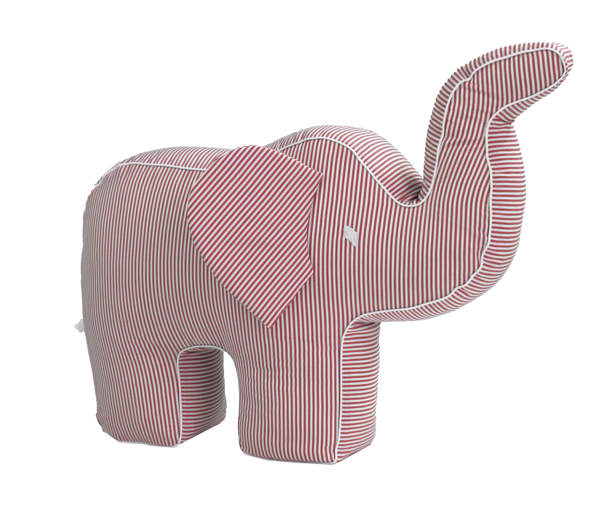 Coussin éléphant en peluche »Rayures classiques«