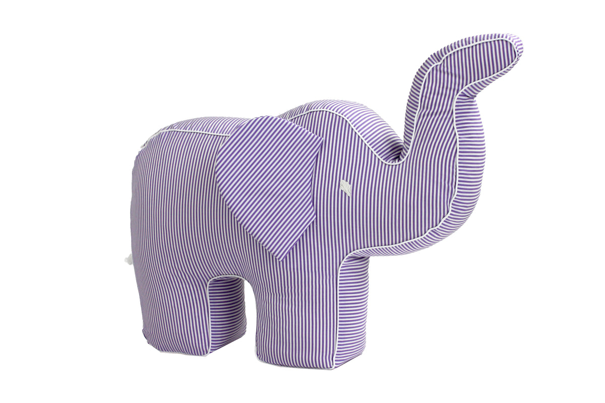 Coussin éléphant en peluche »Rayures classiques«