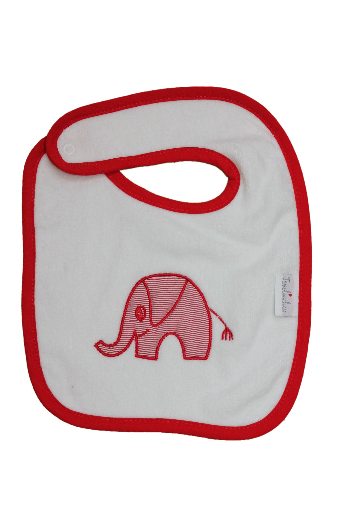 Snap-fastener bibs "Elephant" (2-pack/velour)