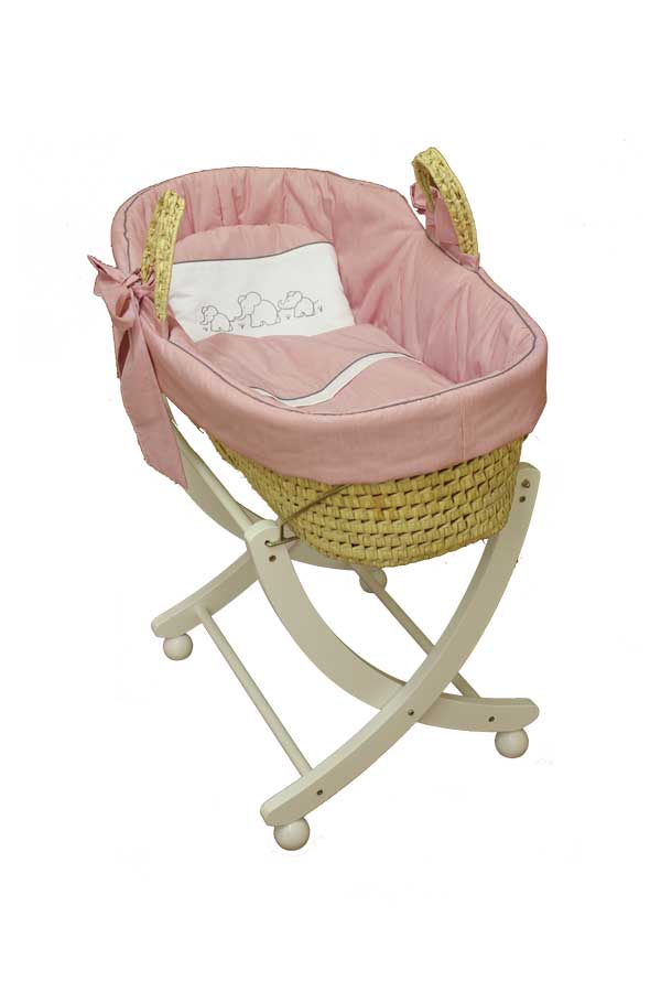 Tavolinchen Moses basket "Elephant family" – your first baby bed