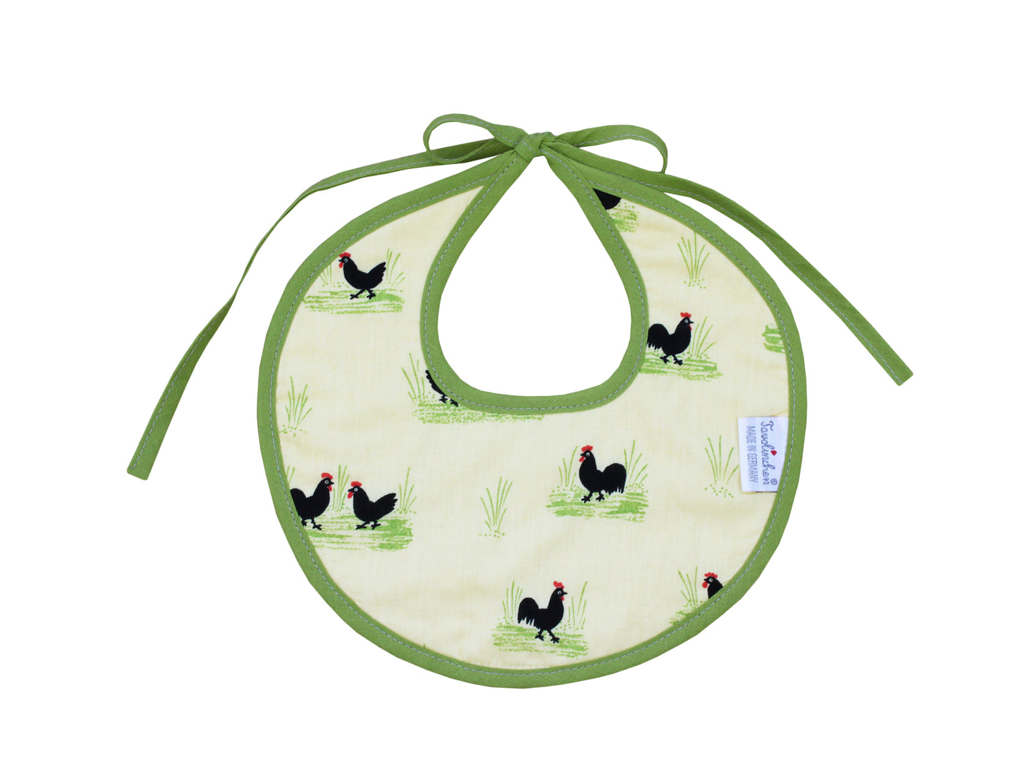 Tavolinchen 2-teiliges Geschenkset „Hahn & Henne“ – Baby Badetuch & Lätzchen