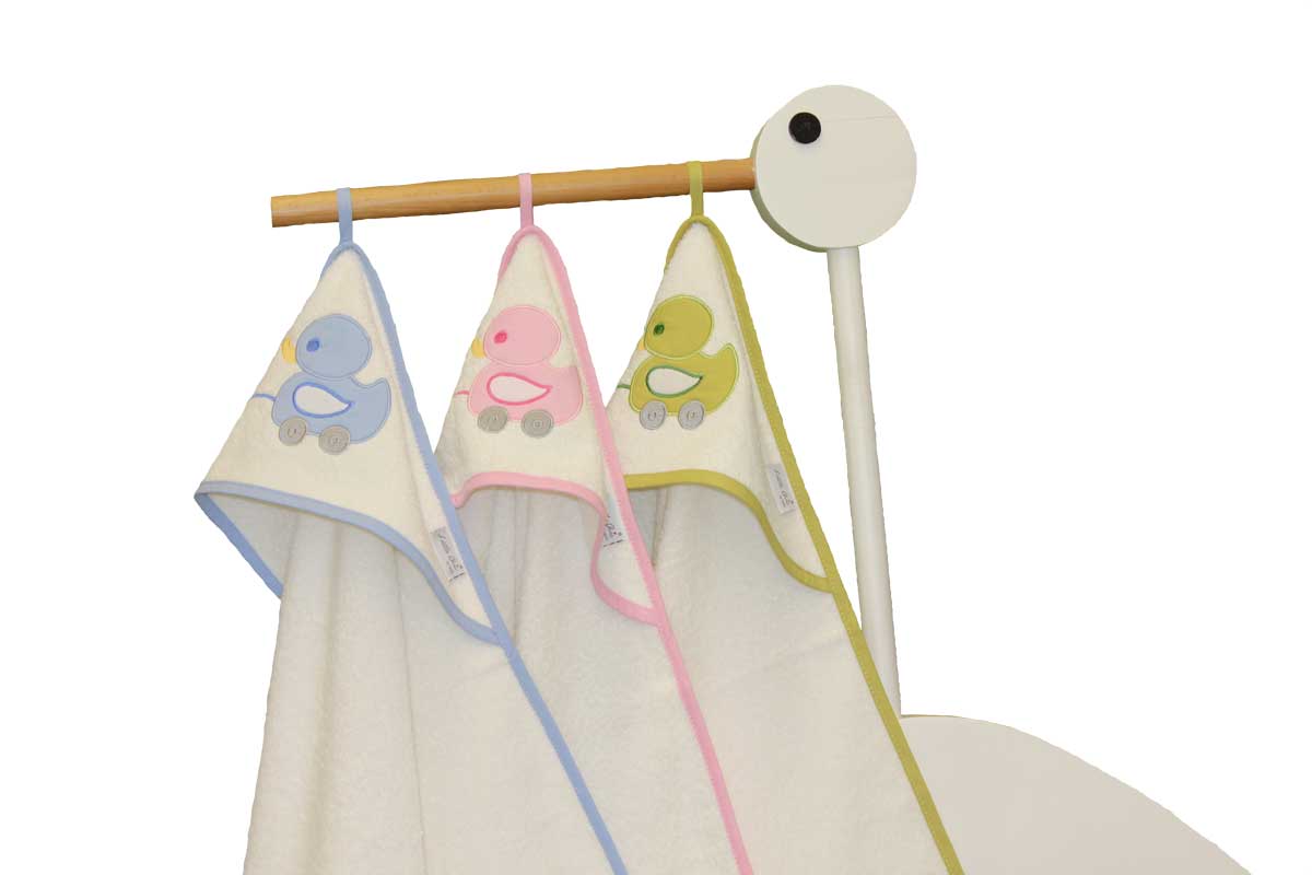 Terry cloth hooded bath towel »Rollerente«