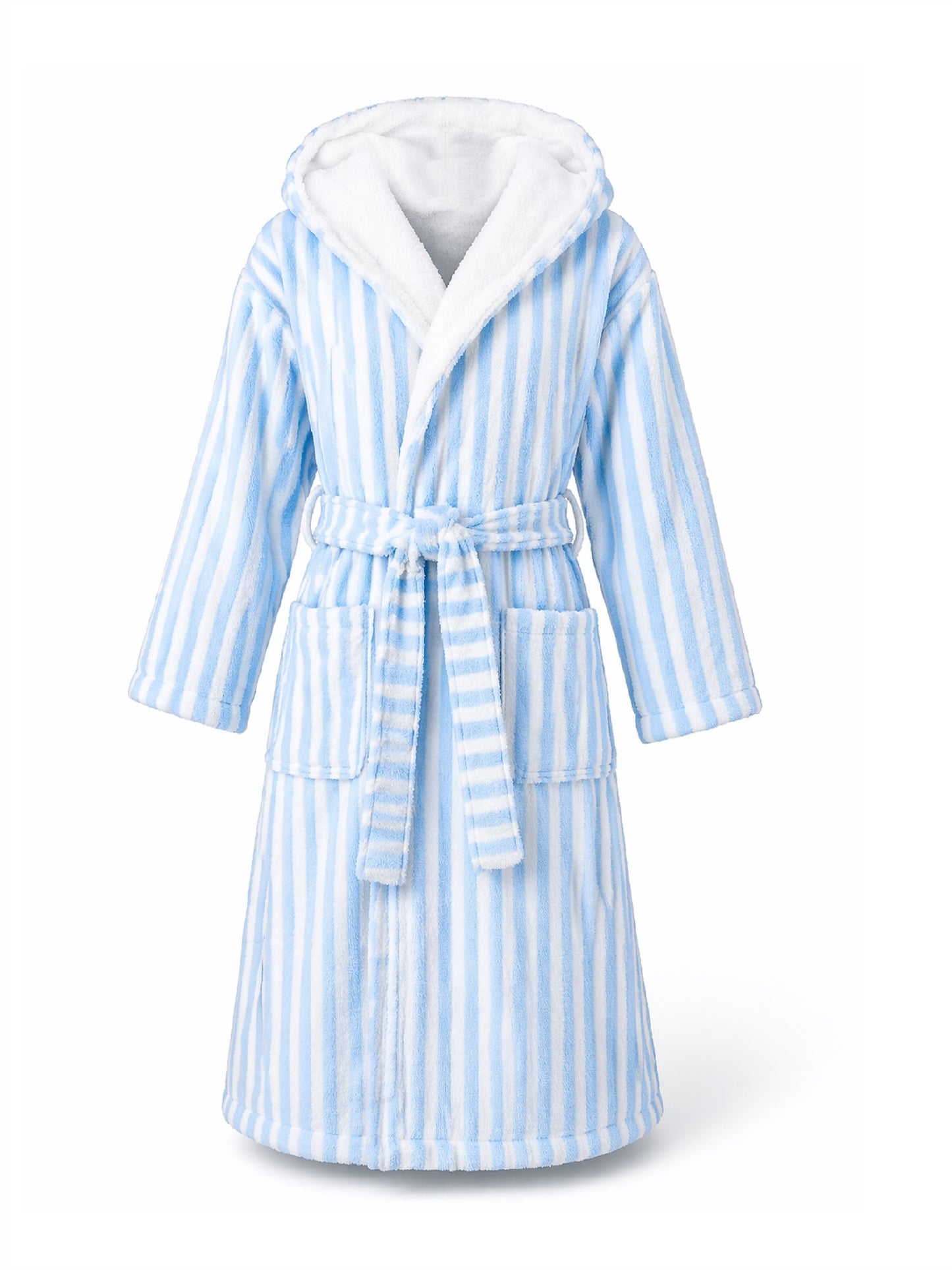 The classic striped terry bathrobe with hood from TAVO