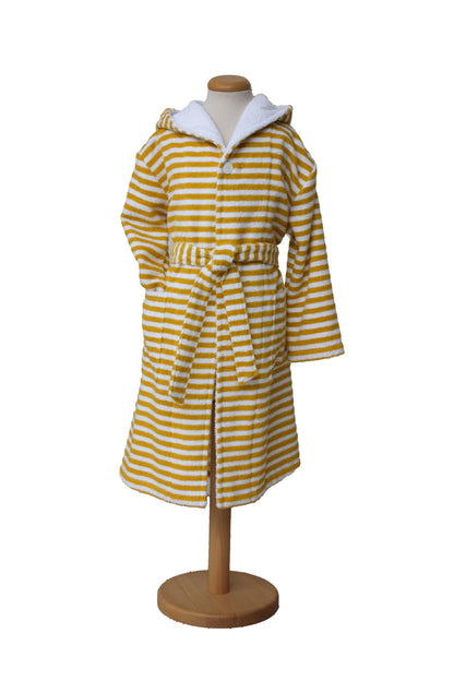The classic striped terry bathrobe with hood from TAVO