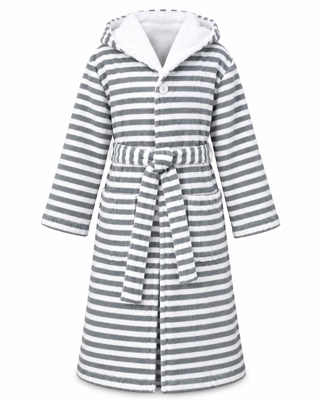 The classic striped terry bathrobe with hood from TAVO