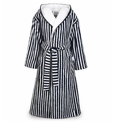 The classic striped terry bathrobe with hood from TAVO