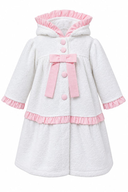 Girls' bathrobe made of 100% cotton – terry cloth, soft and absorbent