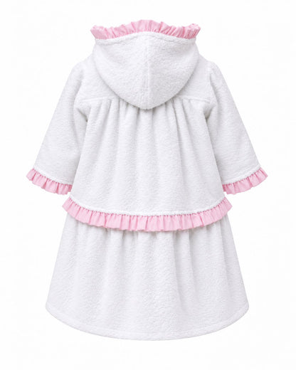 Girls' bathrobe made of 100% cotton – terry cloth, soft and absorbent
