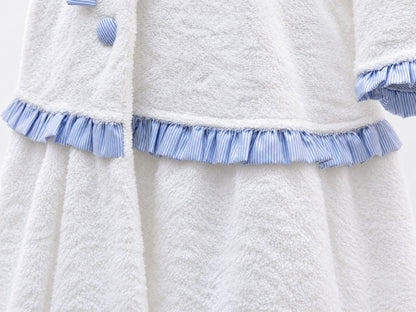 Girls' bathrobe made of 100% cotton – terry cloth, soft and absorbent