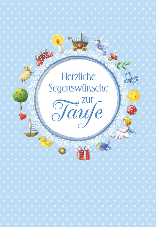 Carte de baptême » Meilleurs vœux pour votre baptême «