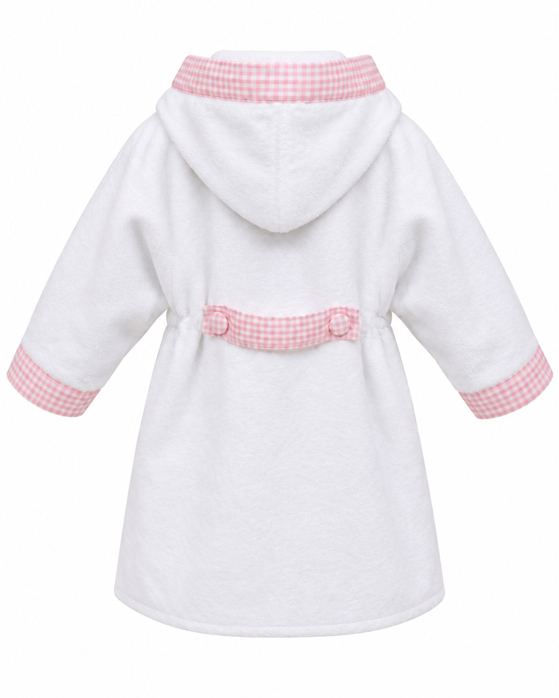 Baby bathrobe "Riegel" made of soft velour – cuddly soft and stylish for your baby.