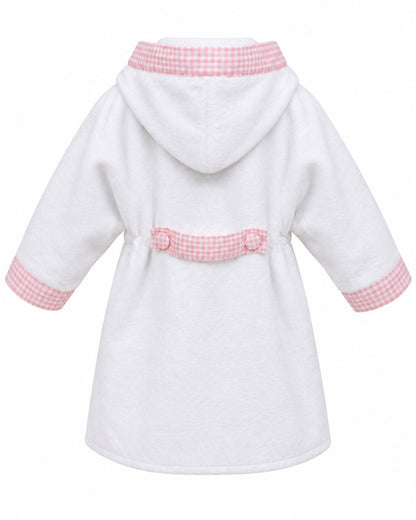 Baby bathrobe "Riegel" made of soft velour – cuddly soft and stylish for your baby.