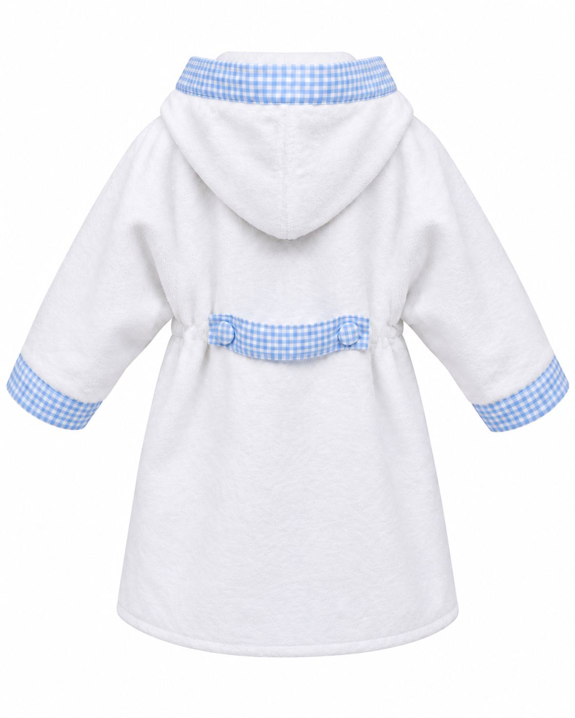 Baby bathrobe "Riegel" made of soft velour – cuddly soft and stylish for your baby.