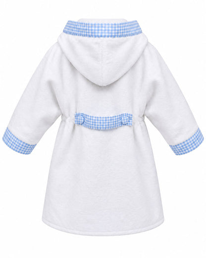 Baby bathrobe "Riegel" made of soft velour – cuddly soft and stylish for your baby.