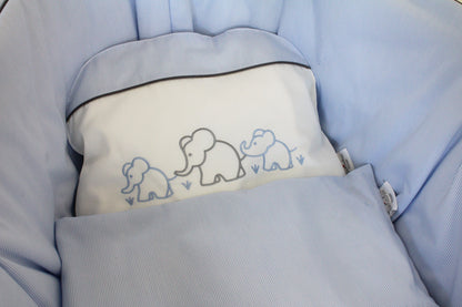Tavolinchen Moses basket "Elephant family" – your first baby bed