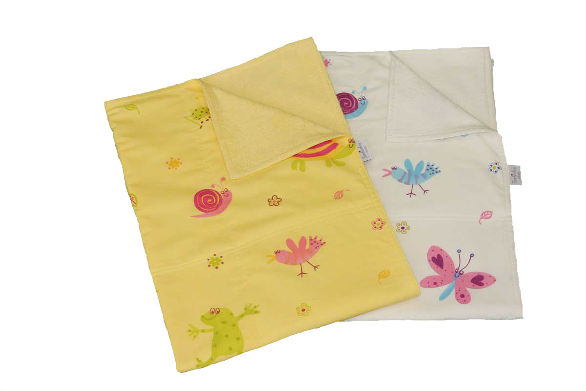 Terry cloth baby blanket »Frog«