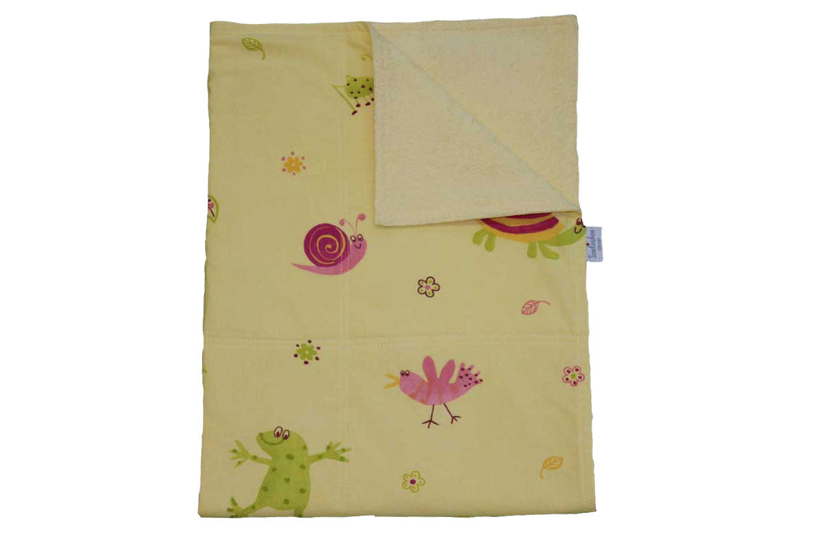 Terry cloth baby blanket »Frog«