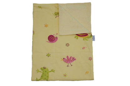 Terry cloth baby blanket »Frog«