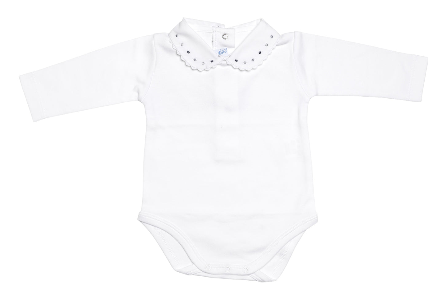 2-teiliges Set – Merino-Strampler »Swiss« (bleu) + Langarmbody »Swiss Elegance«