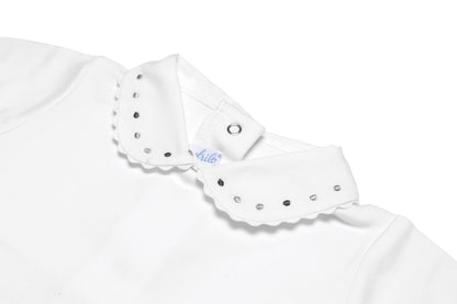 2-teiliges Set – Merino-Strampler »Swiss« (bleu) + Langarmbody »Swiss Elegance«