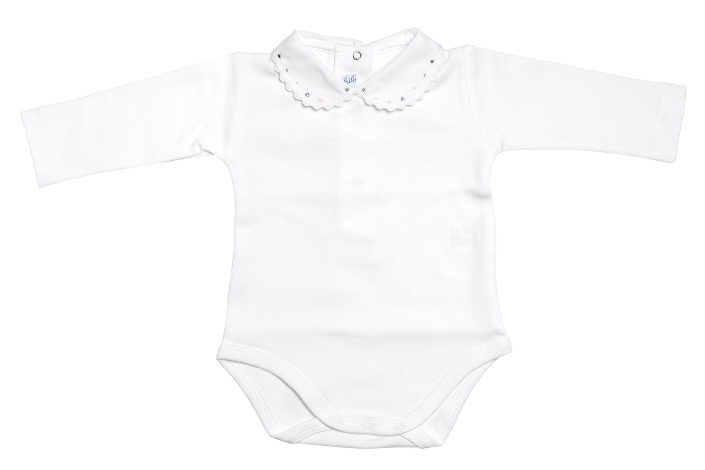 2-teiliges Set – Merino-Strampler »Swiss« (bleu) + Langarmbody »Swiss Elegance«