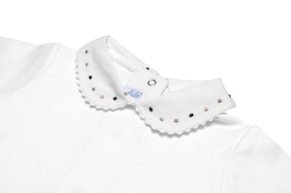 2-teiliges Set – Merino-Strampler »Swiss« (bleu) + Langarmbody »Swiss Elegance«