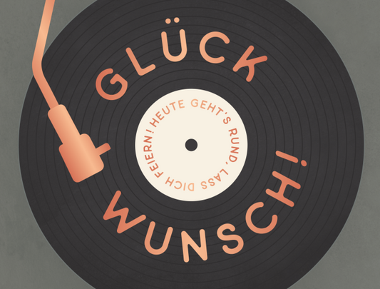 Celebrate in style: Birthday card with record