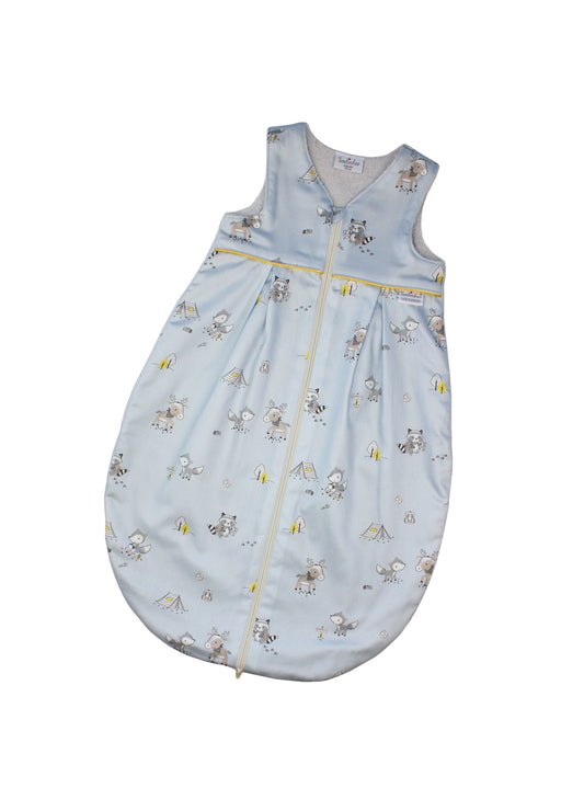 Tavolinchen terry cloth sleeping bag "Camping Friends" – adventurous baby sleeping bag with forest and tent motifs for little explorers