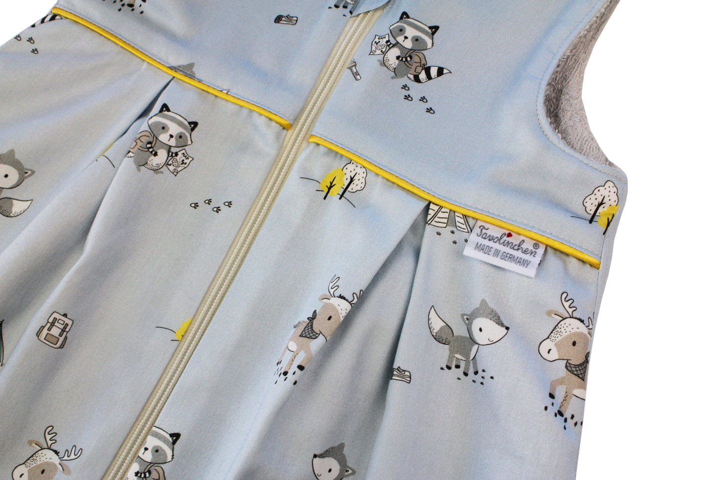 Gigoteuse en tissu éponge « Camping Friends » – gigoteuse aventureuse pour bébé aux motifs de forêt et de tente pour les petits explorateurs