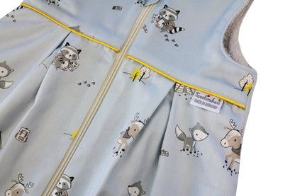 Gigoteuse en tissu éponge « Camping Friends » – gigoteuse aventureuse pour bébé aux motifs de forêt et de tente pour les petits explorateurs