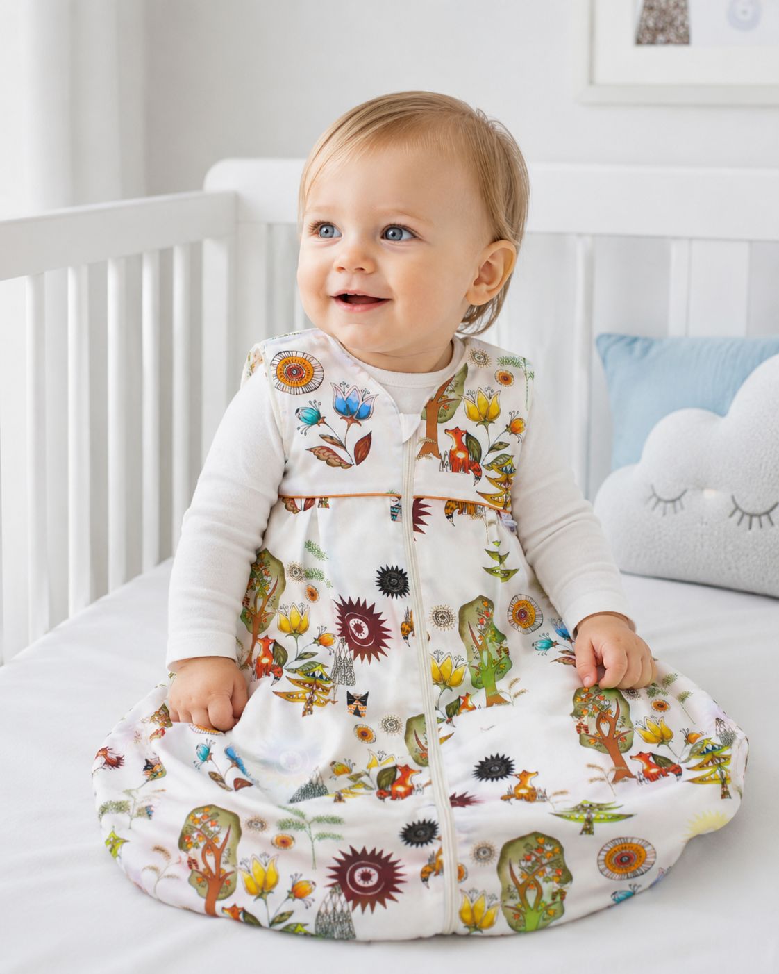 Tavolinchen terry sleeping bag "Dog" – Comfortable baby sleeping bag with a lovely dog ​​motif, perfect for cozy nights