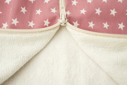 Terry cloth sleeping bag " Stars " – Cuddly baby sleeping bag with star pattern, perfect for sweet dreams