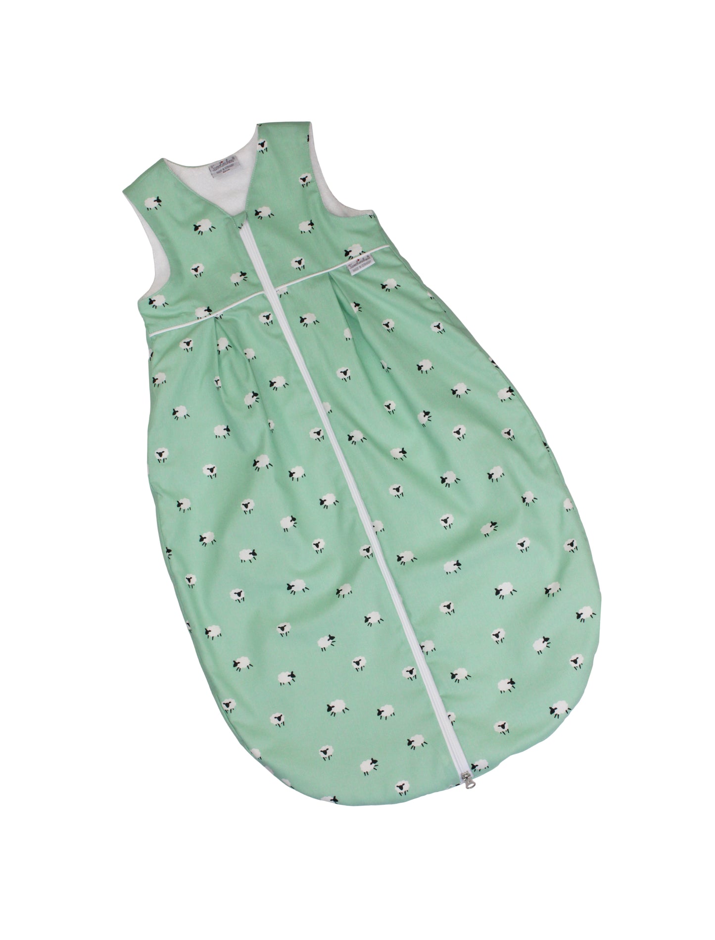Tavolinchen terry sleeping bag "Sheep" – Soft baby sleeping bag with sheep motif in old rose or green