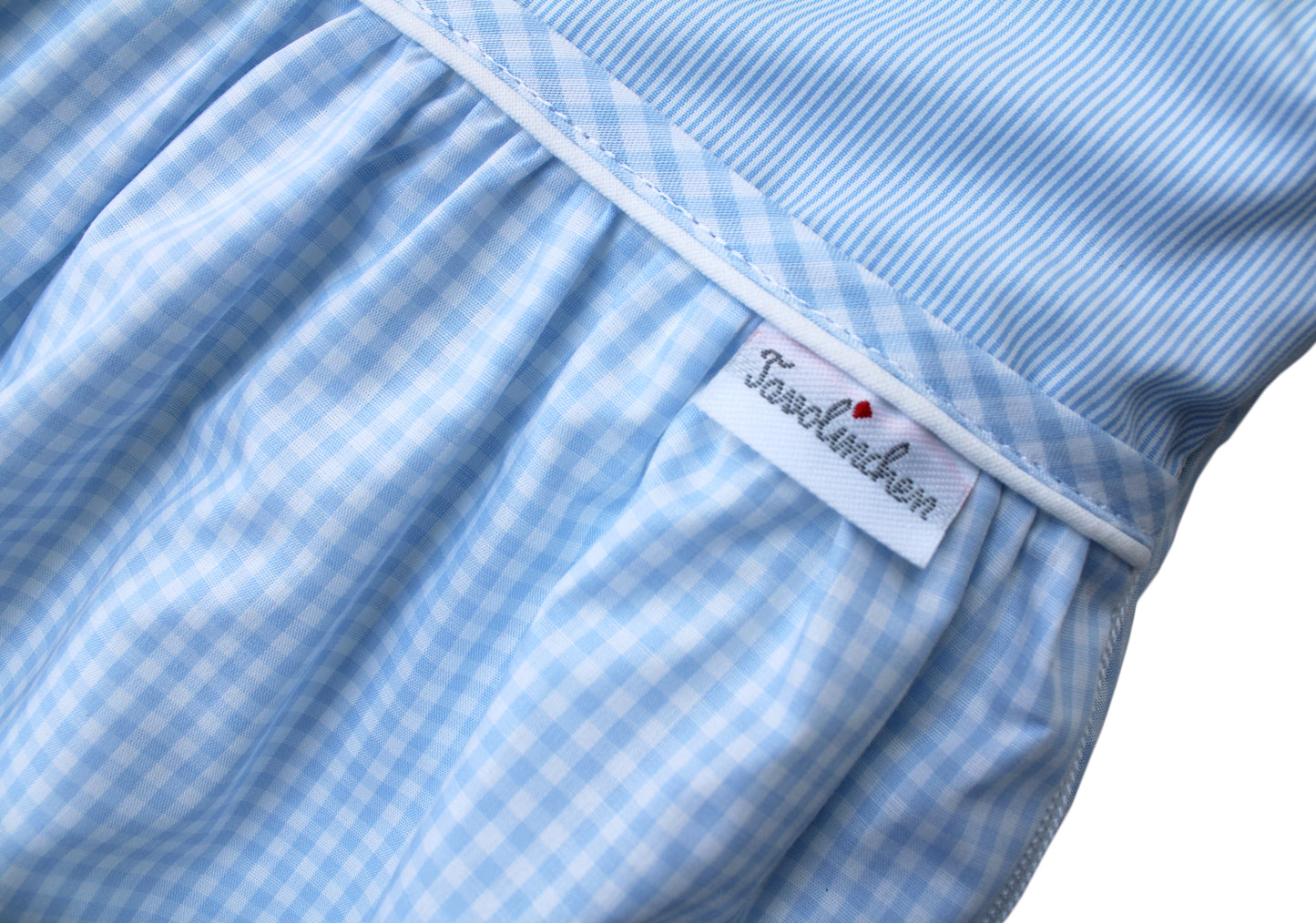 Tavolinchen terry cloth sleeping bag “Bear Trip” – baby sleeping bag with cute bear embroidery and classic check pattern