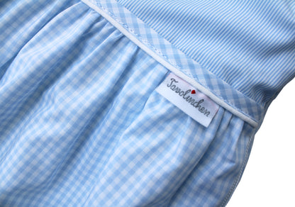 Tavolinchen terry cloth sleeping bag “Bear Trip” – baby sleeping bag with cute bear embroidery and classic check pattern