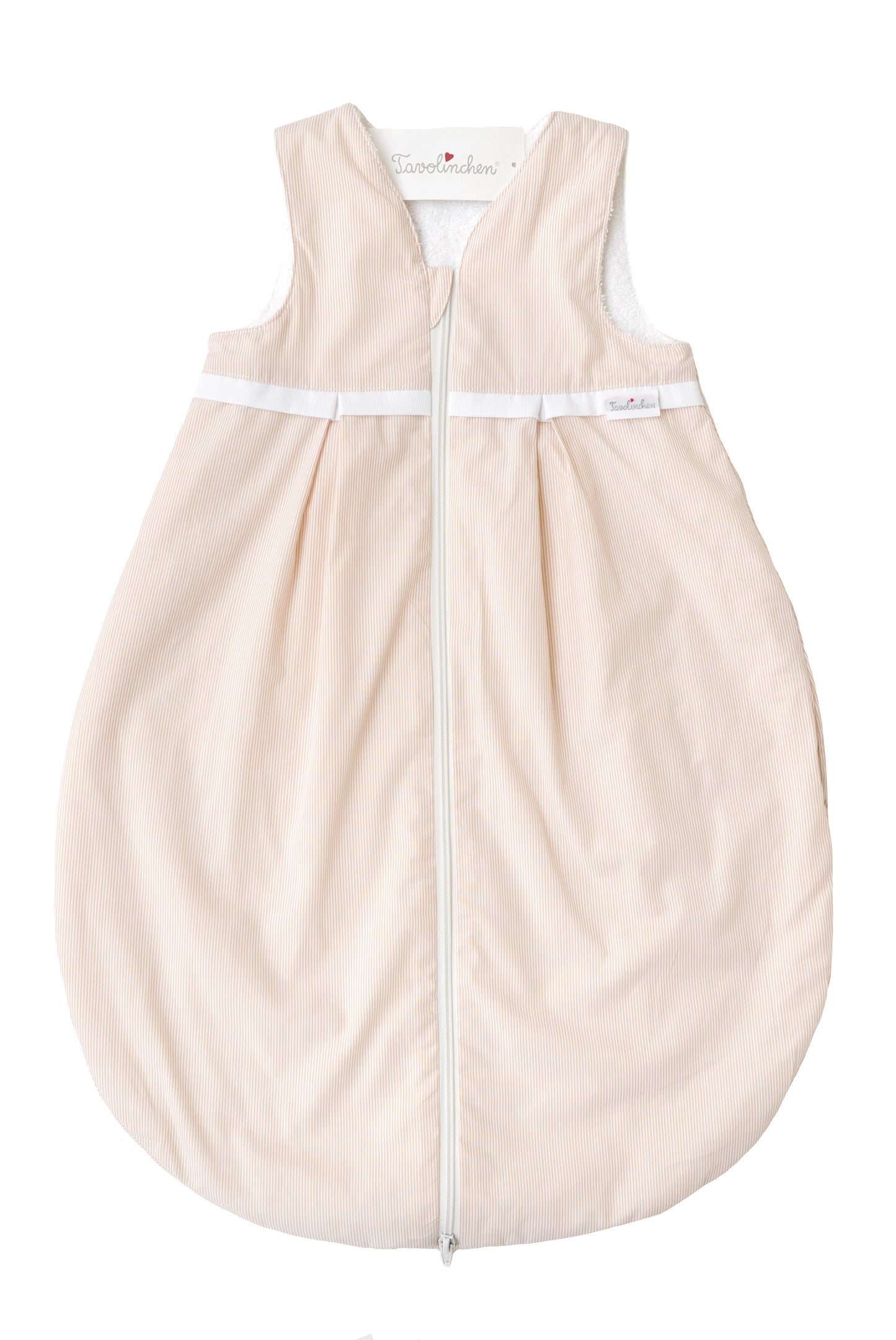 Tavolinchen terry sleeping bag with piping »Boluda Stripes«