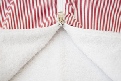 Tavolinchen terry sleeping bag with piping »Boluda Stripes«