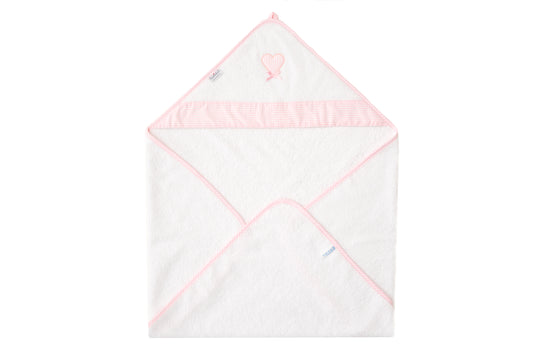 Tavolinchen hooded bath towel »Heart with Bow«