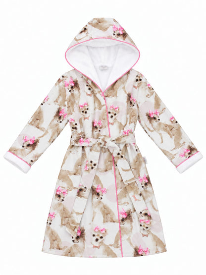 Peignoir double face »PinkyBell« avec capuche