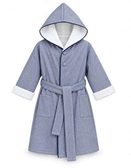 Peignoir double face »Boluda Stripes« avec capuche