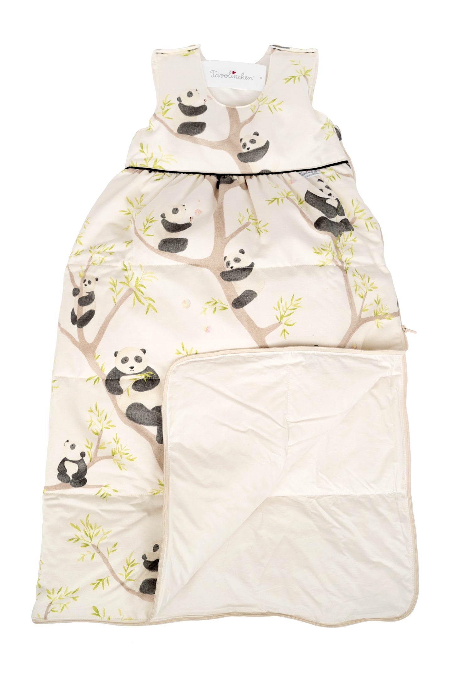 Tavolinchen down sleeping bag »Glückspanda« – warm &amp; soft