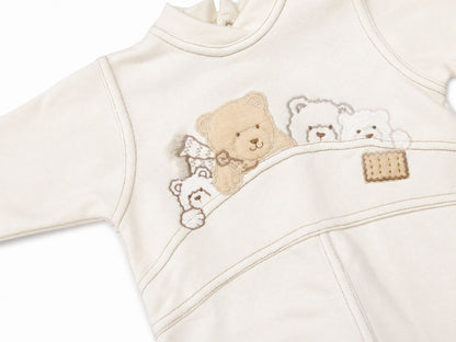 Tavolinchen Baby Strampler mit Bären-Applikation