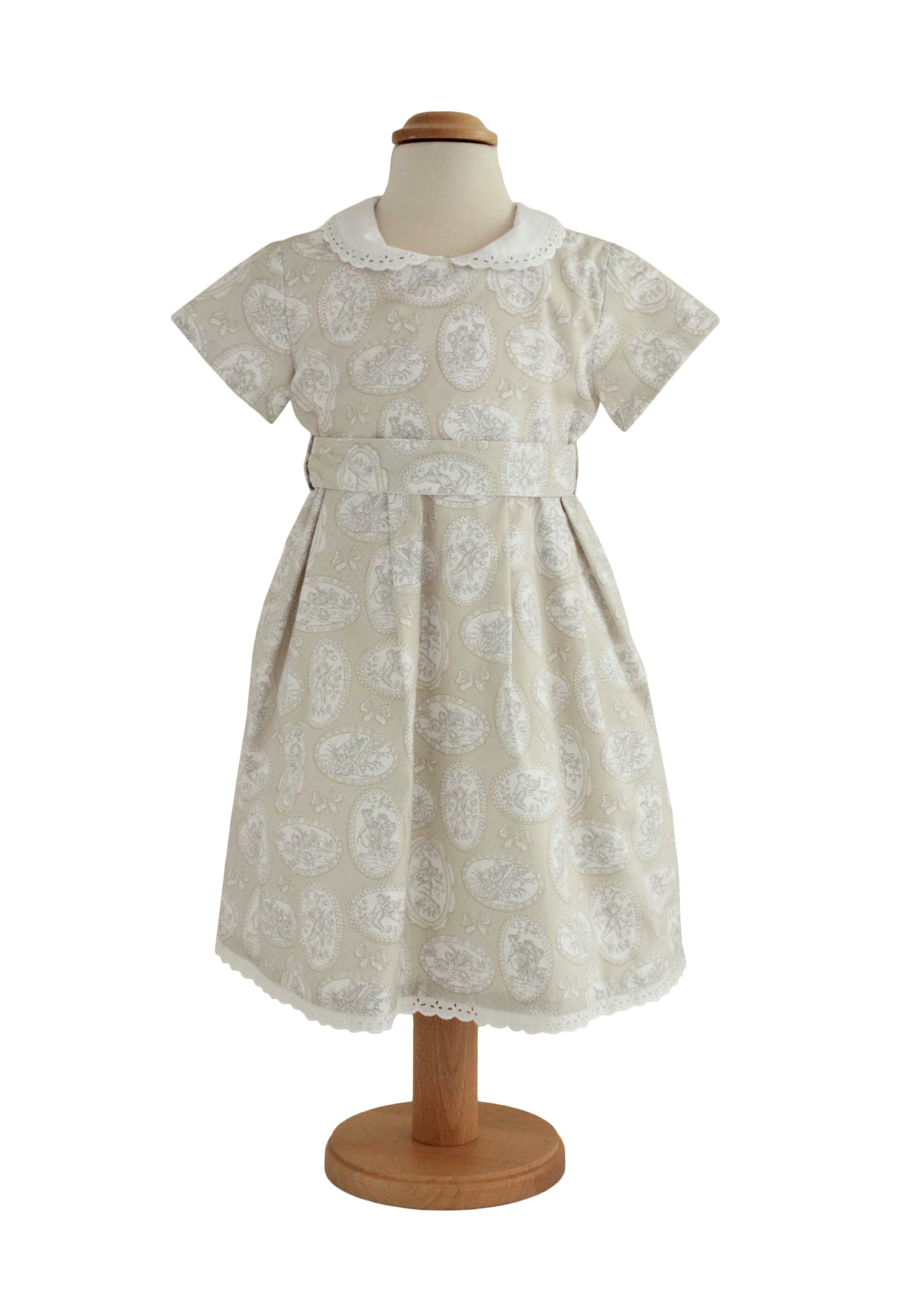 Robe fille « Nostalgie » – Robe vintage élégante avec col brodé