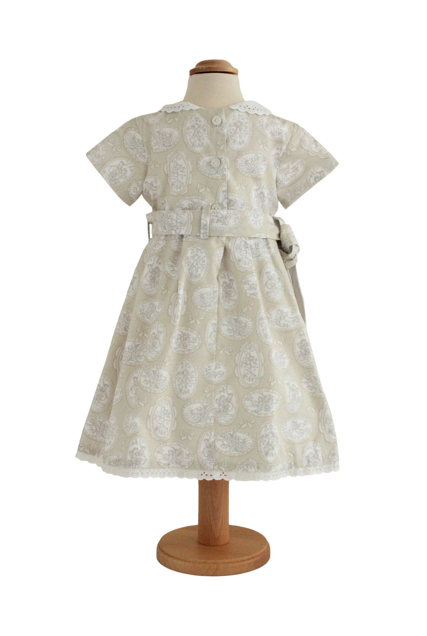 Robe fille « Nostalgie » – Robe vintage élégante avec col brodé