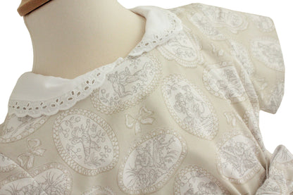 Robe fille « Nostalgie » – Robe vintage élégante avec col brodé